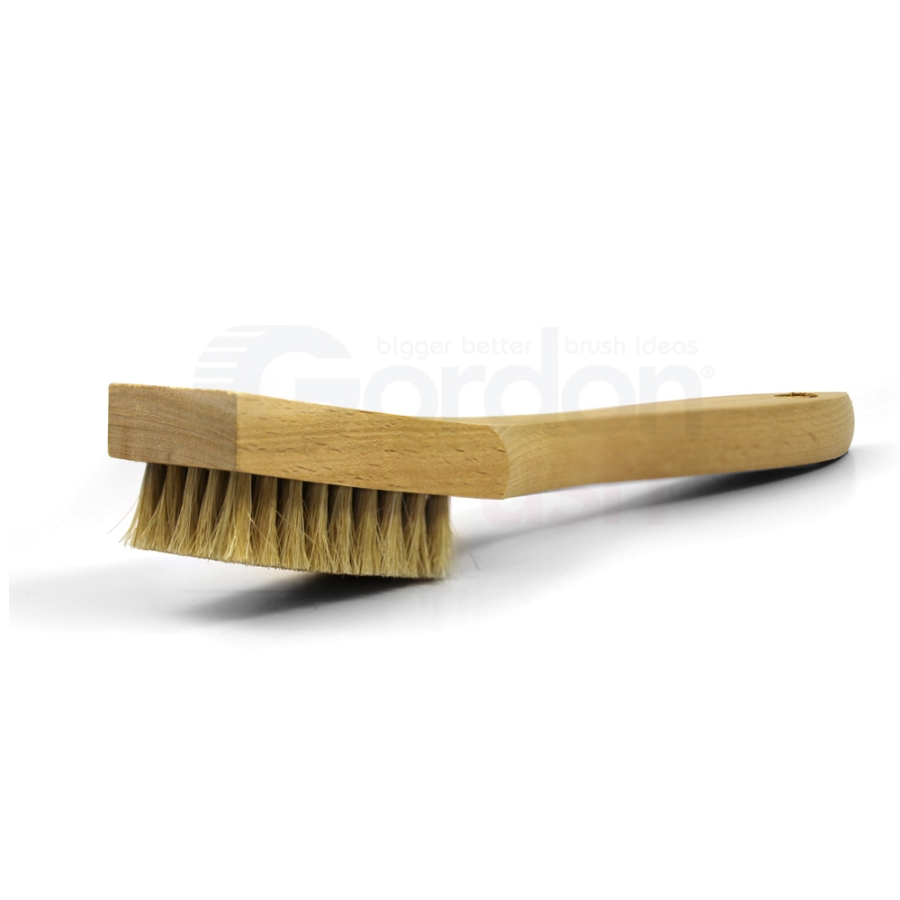 5 x 9 Row Horse Hair Bristle and Shaped Wood Handle Scratch Brush 28HH -  StaticFaction
